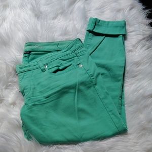 American Eagle Teal skinny jeans